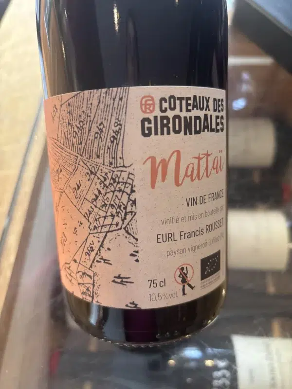 Mattaï – Rouge - Coteaux des Girondales - Francis Rousset